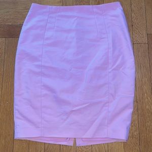 Baby pink pencil skirt